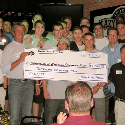 $2500 Scholarship Donation to CU from Sigma Nu